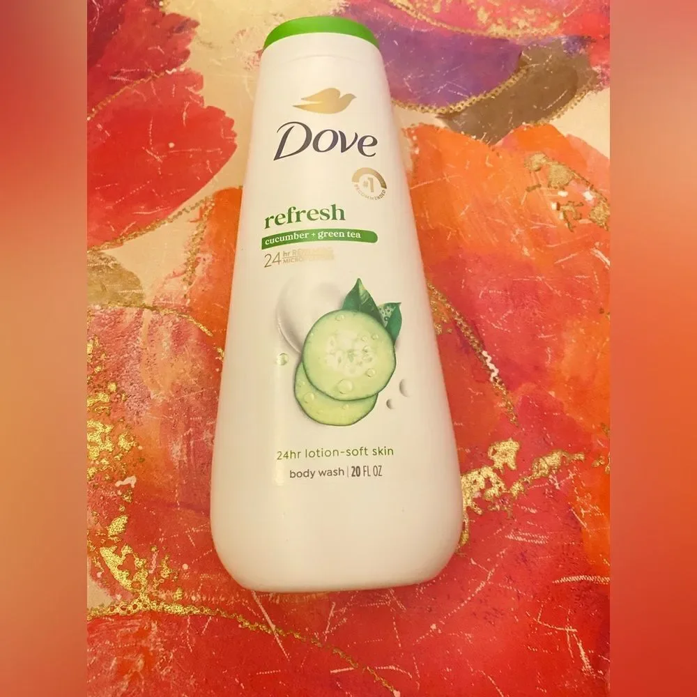 🛍️ Dove Refresh Body Wash Cucumber & Green Tea 24hr Lotion-Soft Skin - 20 fl oz💥